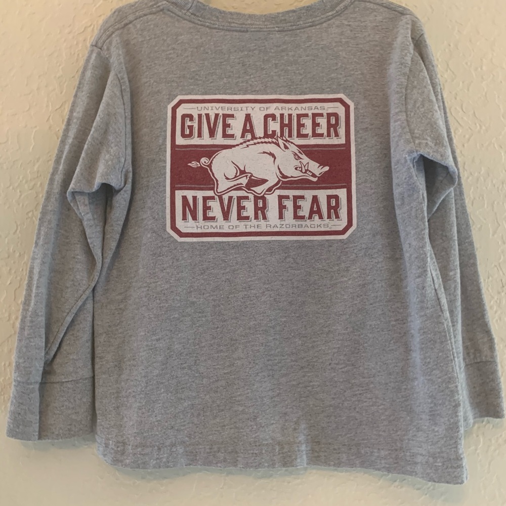 Kids 5/6 Arkansas Long Sleeved T-Shirt